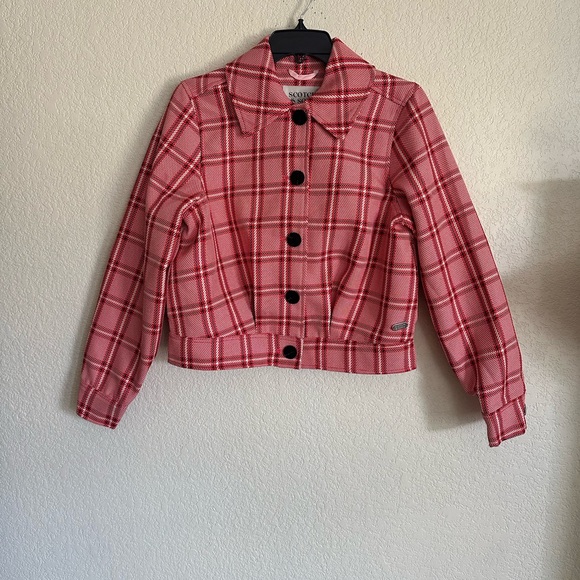 Scotch & Soda Checked Short-Fit Coat Size XS NWT - Picture 4 of 9